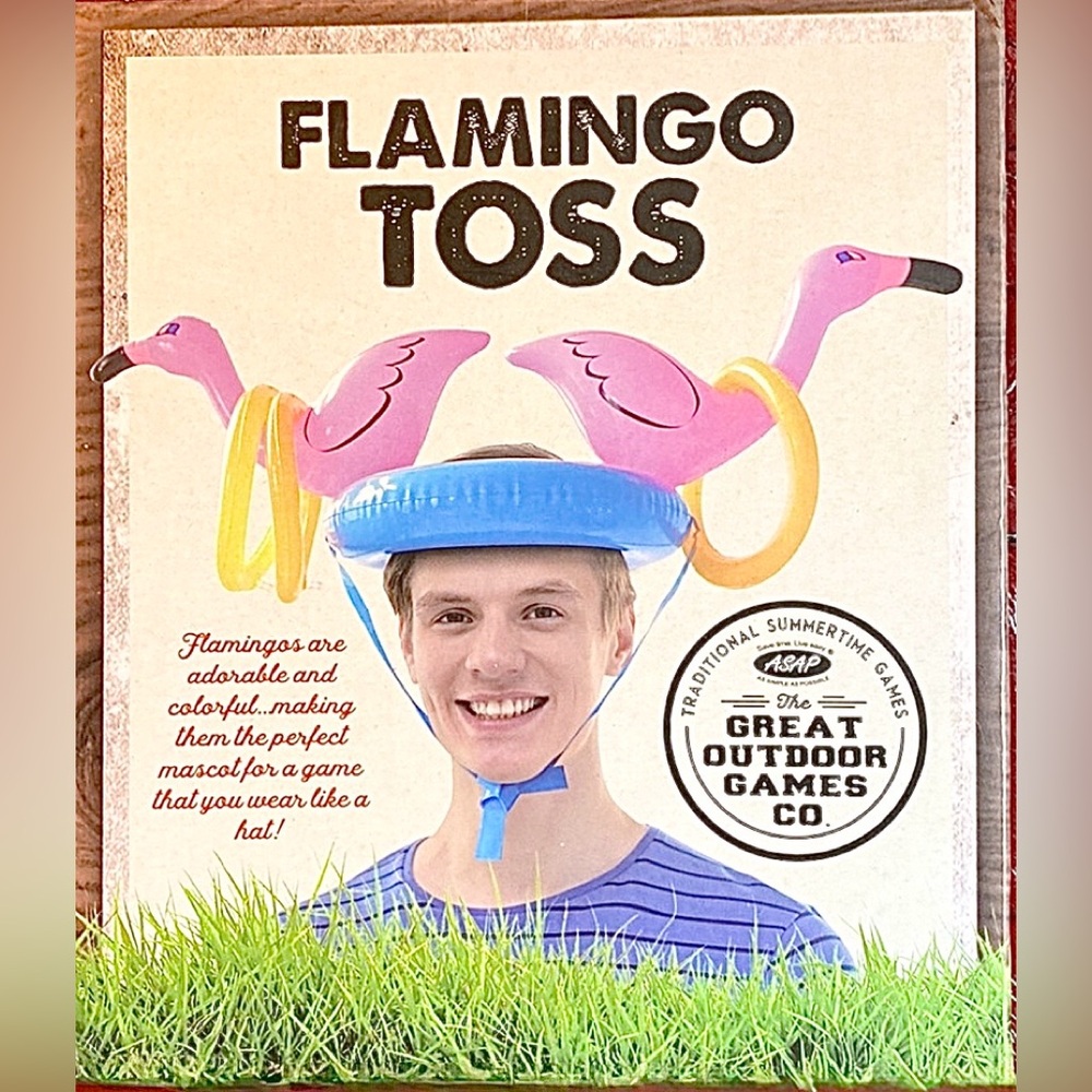 Inflatable Flamingo Toss Party Game